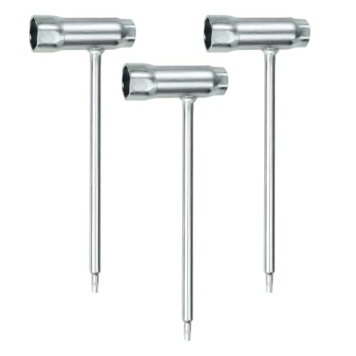 Image of 3-Pack Combination Wrench 19mm x 13mm (3 /4 inch x 1 /2 inch), T-Wrench and T27 Torx Screwdriver Combination Chainsaw Tool, Fit for Stihl TS350, TS350AVE, TS360, TS400, TS460, TS700 and TS800 Cutquik Saws