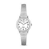timex damenuhr gold Wasserfest auf 30m Timex Easy Reader Damen-Armbanduhr, Quarz, 25 mm, T2H371