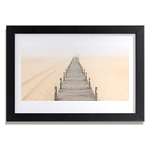 Affiche encadrée 30x20 cm Tulup de l'architecture de sable du pont pour déco salon et chambre