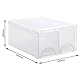 Rotho Frontbox große Schubladenbox mit 2 Schüben, Kunststoff (PP) BPA-frei, transparent, twin, twin (44,0 x 34,0 x 20,0 cm)