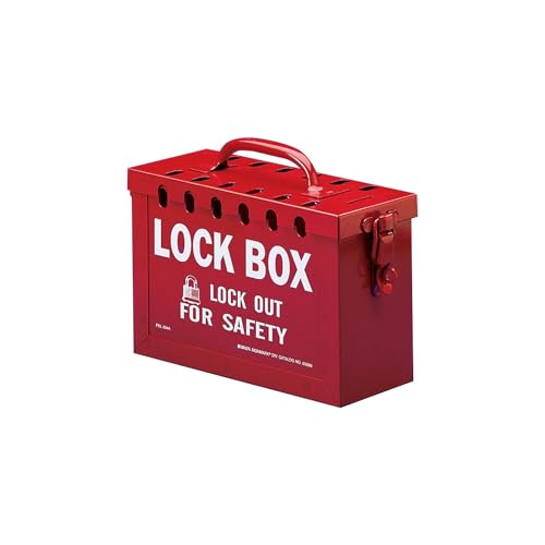 Brady - 65699 Portable Group Lock Box, Metal,Red