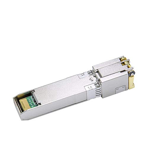 Image of 6COMGIGA 10GBase-T SFP+ Transceiver, 10G SFP+ Copper Module to RJ45, Cat.6a /7, up to 30m, Compatible with NETGEAR AXM765 and Other Open Switches