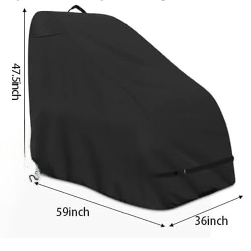 Funda para silla de masaje jardín transpirable con cordón ajustable contra viento 6
