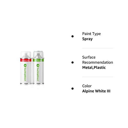 Touchupdirect 300 Alpine White Iii Compatible With Bmw Exact Match Touch Up Paint Aerosol - Essential Package #TOP7