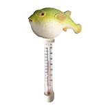 温度計 - PP 漫画の動物の池メーター、大型プール水センサー、フローティングタコ ロブスターディスプレイ |屋内屋外池温泉スパ子供水泳用ファミリーホームアクセサリー, シームレスに遊び心のあるタッチを加えて水域の魅力を高めます。