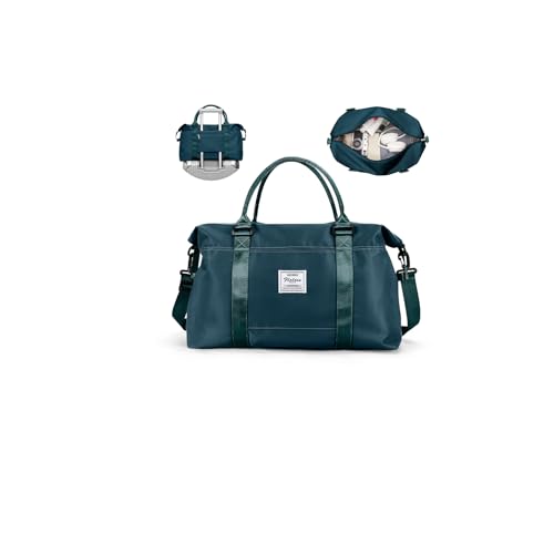 SZLX Ryanair   Bolsa de viaje de fin de semana con funda para carrito, bolsa de cabina de 40 x 30 x 20 pulgadas, bolsa de lona Wizz Air, seca y húmeda, bolsa deportiva separada, bolsa de gimnasio