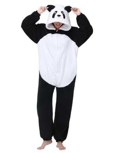Très Chic Mailanda Unisex Fleece Panda Adult Onesie...