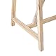Gartentisch Hochtisch für 4 Personen Beton grau 140x70 cm Holzbeine Talamone