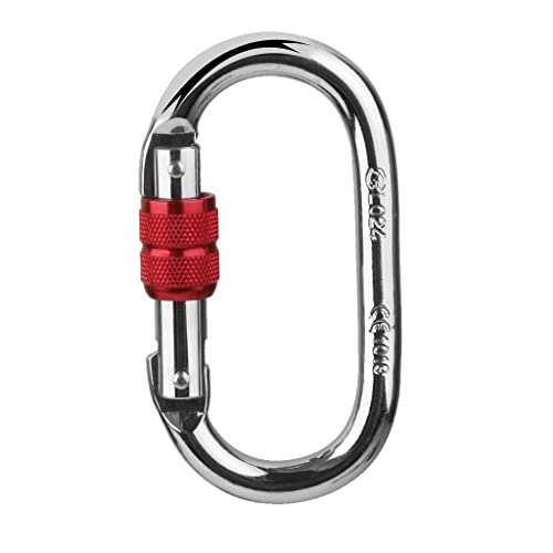 YIJU Figura 8 Dispositivo de Segurança para Escalada em árvore de Rocha E Rapel com Mosquetão de Tra