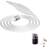 SHSHbuy Brew Siphonröhre Silikon,Weinheber AbfüLlschlauch,Brewing Siphon Hose Länge 2 M Brewing,Siphon Rohr Schlauch Filter für Hausbrauen,Weingut Brauen,Wein Bier Herstellung