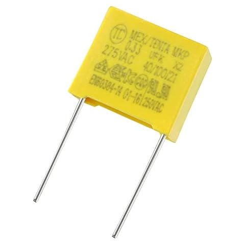 sourcing map 10 Stk.Sicherheits Kondensatoren Polypropylen Film 0,33uF 275VAC X2 MKP Cover