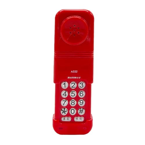 Bosiyrggrl Teléfono Fijo para Hotel, Teléfono de Sobremesa con Cable y Tapas Telescópicas y Función de Remarcación.