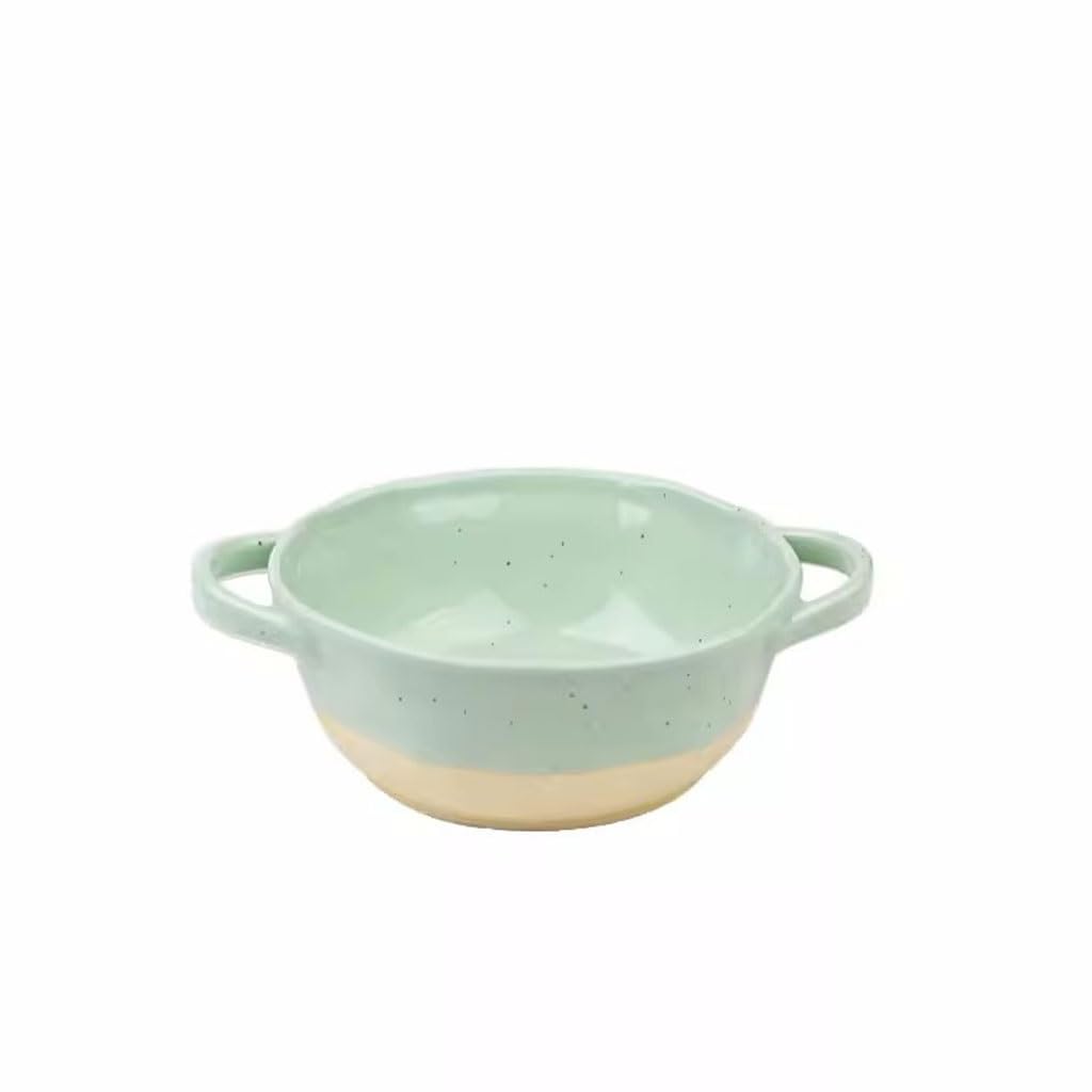 Ceramiczna miska do zupy, z podwójnymi uszami, do makaronu błyskawicznego i jedzenia, duże miski domowe na zupę i owoce