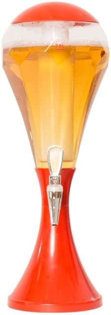 Beer Tower Dispenser 3L Beer Tower Beverage Dispenser with LED Colorful Shinning Lights and Ice Tube Beer Tower Dispenser for Home Bar Party Gameday Party Drink Dispenser (Color : 6) (4)
