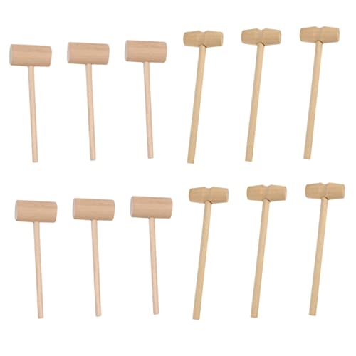 BIUDECO 50 Pcs Multipurpose Wooden Hammers for Seafood Cake Baking Crab Mallets Smooth Surface No Scratch Reusable Recyclable