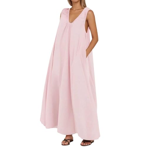 Robe maxi col U pour vos journées de plage et balades d'été ensoleillées
