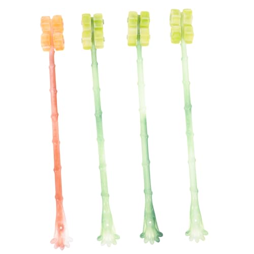 HOLIDYOYO 4pcs Portable Rolling Wheel Back Scratcher Tool for All Ages Easy Itch Relief for for Daily Use and Travel