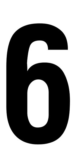 Preisvergleich Produktbild Pinter-Signum 77085V Klebebuchstabe "6" schwarz