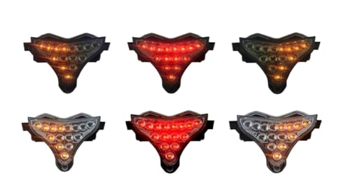 Feu arrière LED moto avec clignotant intégré et stop puissant YZF-R1