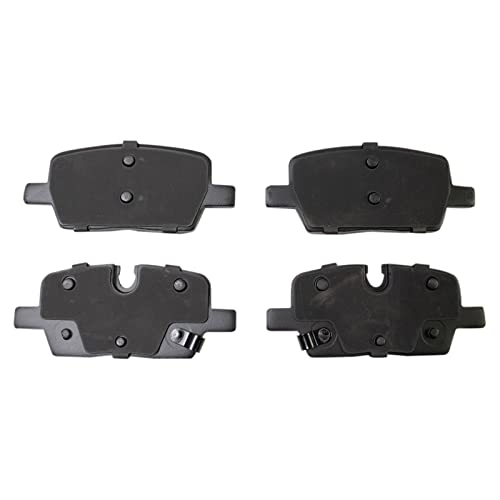 Image of TRQ Performance Rear Brake Pad and Rotor Set Ceramic Coated Drilled Slotted Rotors Compatible with 2021 Cadillac XT5
