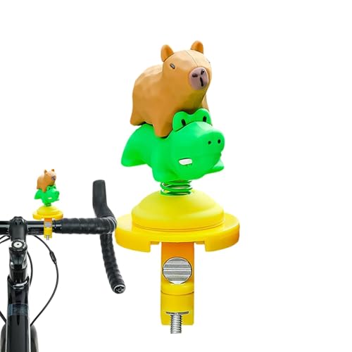 Décoration de guidon de moto, décorations de guidon de moto - Swing Capybara Figurine de moto | Accessoires de décoration de guidon mignons, figurine Capybara pour b