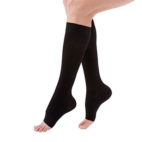 Image of Duomed Advantage 20-30 mmHg, Calf High, Open Toe