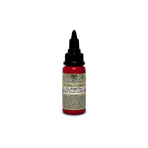 Bright Red Mario Barth Gold Label - Intenze Tattoo Ink - 1oz Bottle