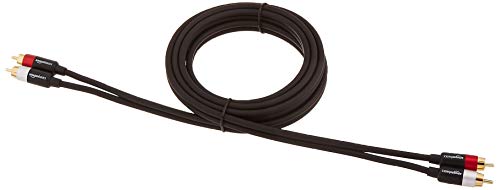 amazon basics 1/2-Male To 2-Male Rca Audio Interconnects - 8 Feet, 2-Male To 2-Male, Black
