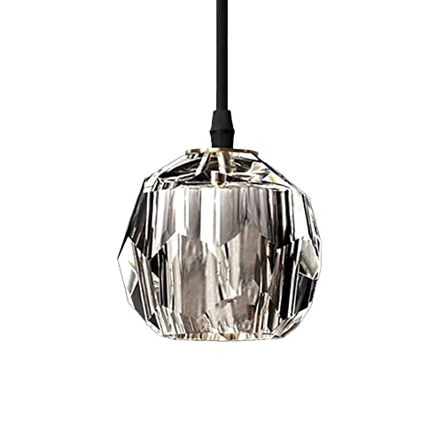 Plafonnier design verre cristal style scandinave pour couloir et salon
