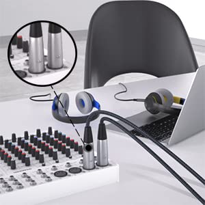 Akoada 2 Pack Xlr Microphone Cable 3.3 Ft, 3 Pins Xlr Cable Male To Female Mic Cord Compatible With Microphones, Speaker Systems, Stage Lighting And More #TOP3