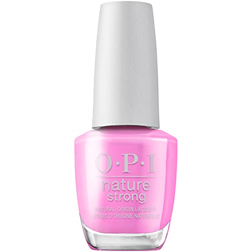 OPI Nature Strong Nail Polish Quick Dry Vegan Nail Varnish with Long-Lasting Results, Made with Natural Ingredients, Polish, Emflowered 15ml
