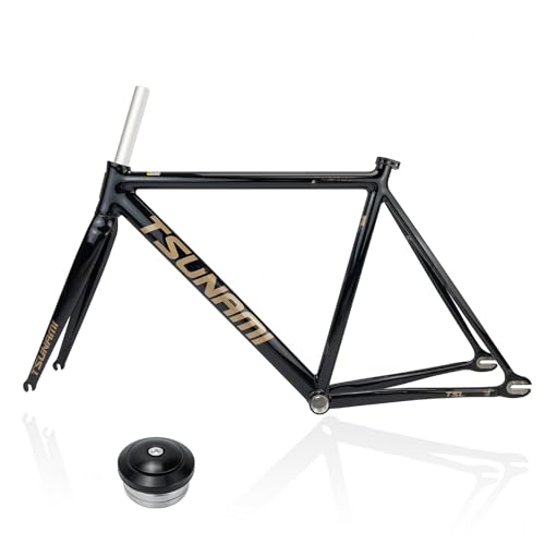 700C ŒMA Cu[L oCNt[ 49CM 52CM 55CM 58CM A~ [VOgbN VOXs[hoCNt[ NCbN[X F100/R120mm(Black-Gold,49cm)