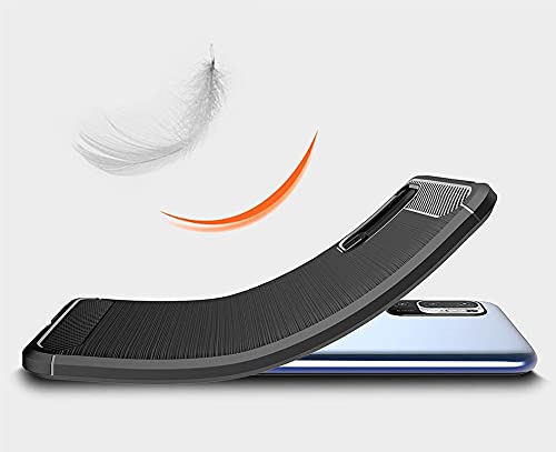 Image of NPRC Hybrid Ultra Slim Protective Case TPU Non-Slip Carbon Fiber Texture Shockproof Case Cover for Redmi 11 Ultra - Black