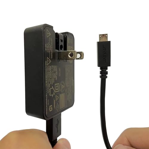 Image of Micro USB Charger Compatible with Bose SoundLink Color II /2, SoundLink Mini II /2, SoundLink Micro, Revolve /Plus Bluetooth Speakers & QuietComfort 35 I /II Headphones - Replacement Charging Cable Cord
