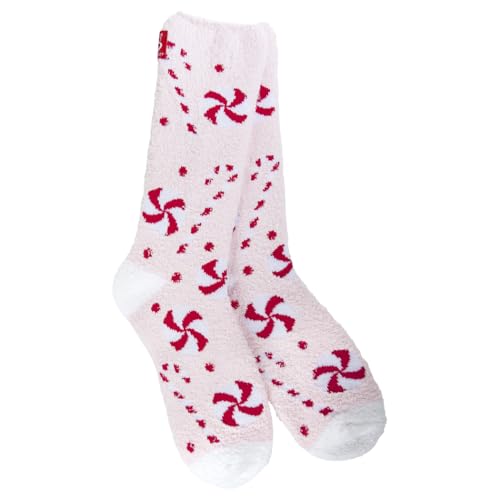 Image of World's Softest Cozy Collection Crew Socks - Smooth Multi Colors Cozy Socks - Knit Top Holiday Spirit Fashion Socks