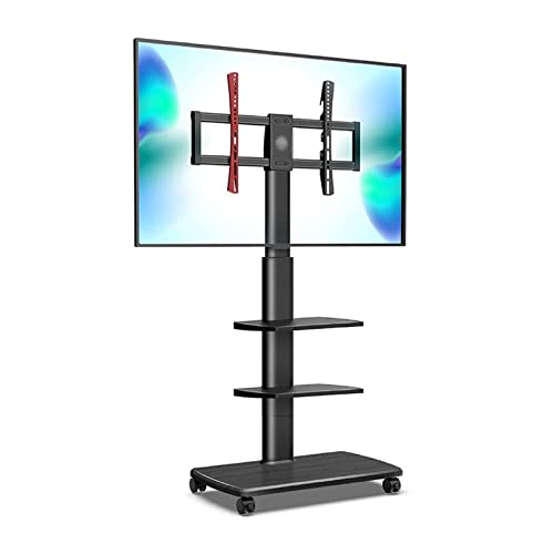 Soporte universal móvil para TV de piso ajustable en altura