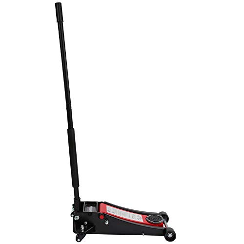 Arebos Hydraulische garagekrik 3 T | plat - 75-505 mm | dubbele zuiger | 3 lagen - Afbeelding 4