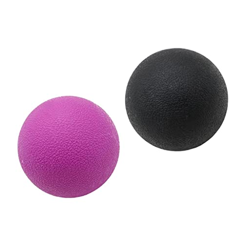FashionCha 2 Piezas Pelota de Masaje Profundo para Liberación Muscular Automasaje Corporal Punto de Presión TPE Flexible Adecuado para Gimnasio Hogar Of,
