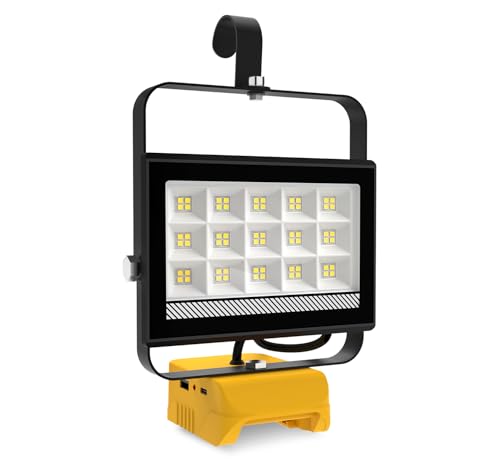 Projecteur LED Dewalt 18V 20V puissant 4500LM avec chargeur USB Type C
