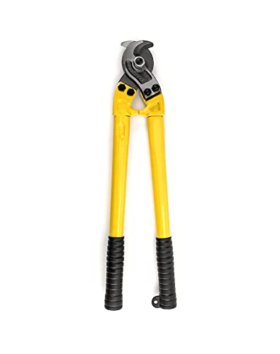 QWORK Hardened Cable Cutter, 18´´ Heavy Duty Stainless Steel Wire Rope Cutter for Cutting Steel Wire