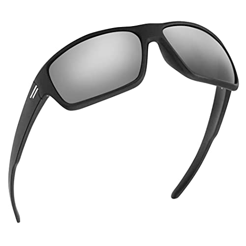 Image of TOROE Eyewear FIELD Wrap Around Sport Sunglasses With Polycarbonate Polarized Lenses, Lightweight TR90 Frame
