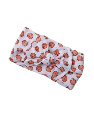 Baby Basketball Headband Turban Babies Basketball Bowknot Baby Basketballs Hair Band Bow BTB12 (A2, Free Size)