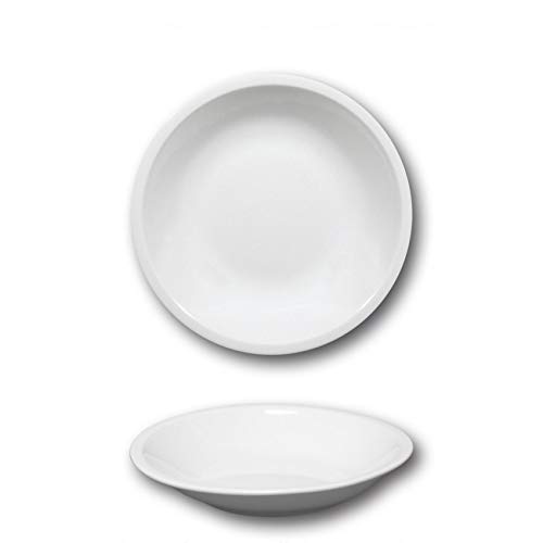 Set di 6 Piatti Fondi porcellana bianca – D 20,5 cm – ROMA