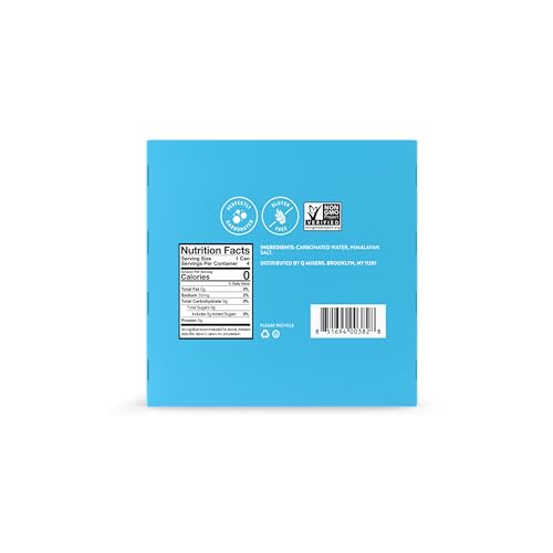 Image of Q Mixers Club Soda, Premium Cocktail Mixer Made with Real Ingredients, 7.5 fl oz cans (Pack of 4)