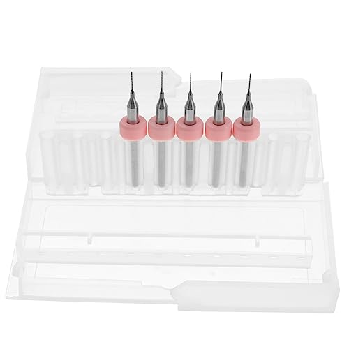DOITOOL 5 Pcs Tungsten Steel Drill Bits 0.4mm for 3d Printer Extruder Nozzle Head Cleaner Kit, Suitable for Metal Proces