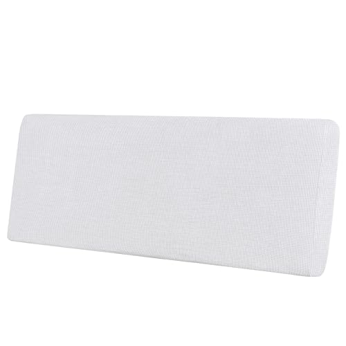 Image of Easy-Going Stretch 1 Piece Oversized Couch Cushion Cover for Sofa | X-Large Sofa Cushion Furniture Protector Sofa Seat sofa slipcover Washable sofa cover soft with Elastic Bottom Snow White