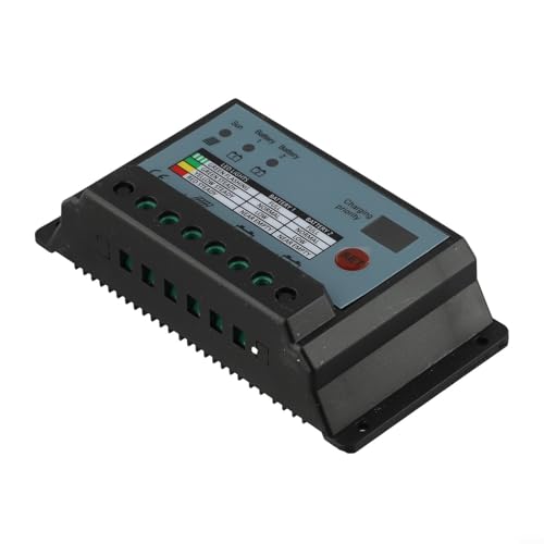Dual-Battery Solar Charge Controller 30A for PWM 12V/24V ABS Display for Efficient Charging Versatile Options Built-in Safety(30A)