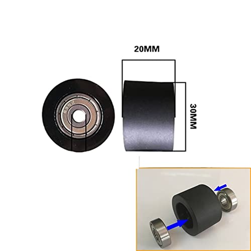Double roulement de précision 7mm avec galet en caoutchouc rigide pour usage intensif - 3