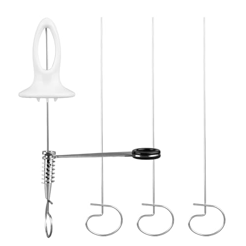 Tinoaly Ensemble Coupe-Pommes Terre Spirale Tornado, Coupe-Pommes Terre Manuel en Spirale Tornado avec 4pcs Brochettes en Acier Inoxydable Spiraleur Légumes...