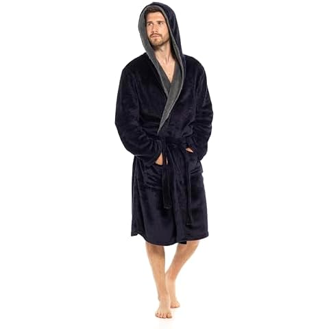 Mens Michael Paul Fleece Sherpa Robe Cover